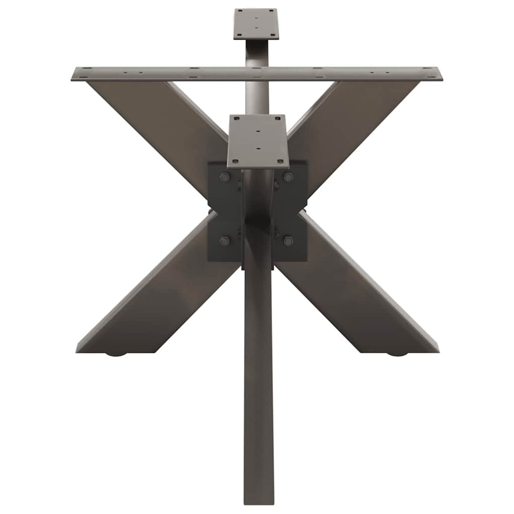 Coffee Table Leg Spider Shape Black 98x58x(42-43) cm Steel