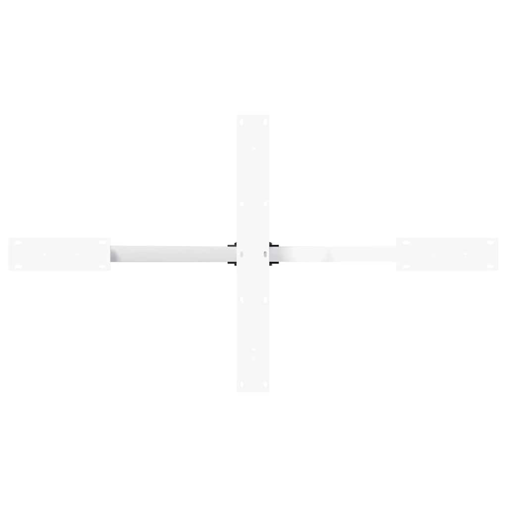Dining Table Leg Spider Shape White 120x68x(72-73) cm Steel