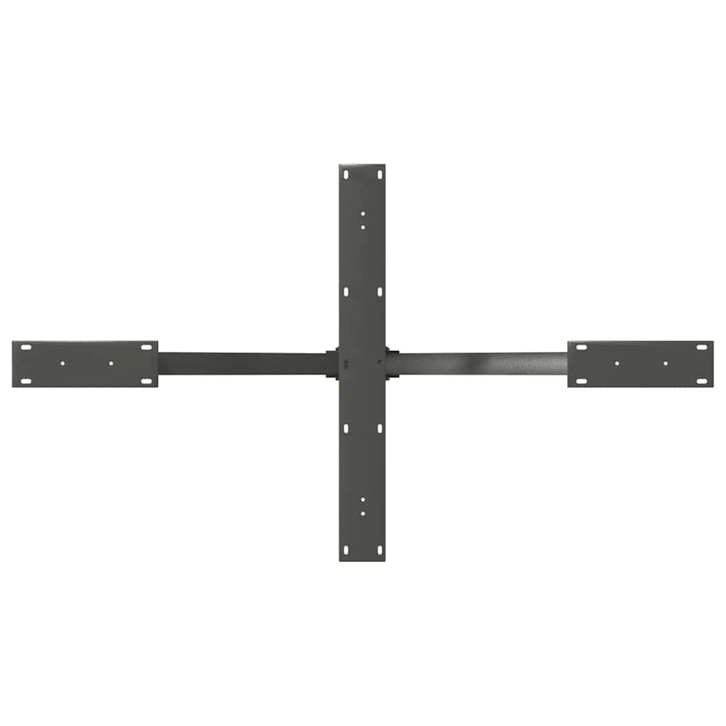 Dining Table Leg Spider Shape Anthracite 120x68x(72-73) cm Steel
