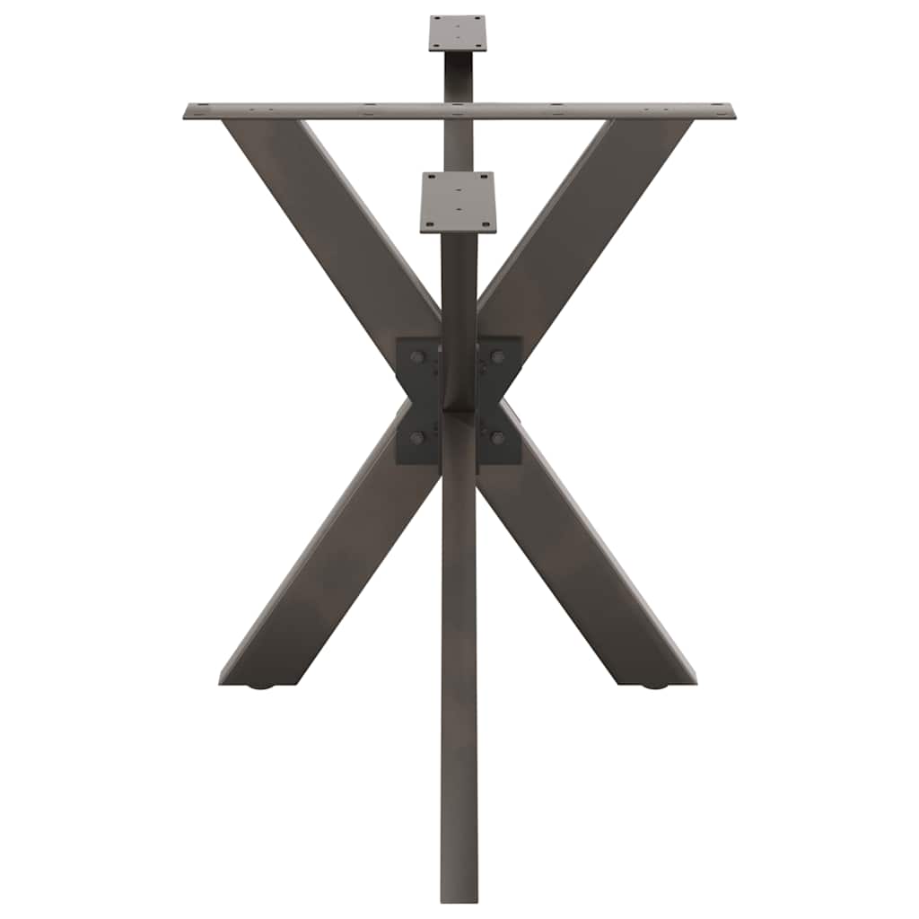 Dining Table Leg Spider Shape Black 120x68x(72-73) cm Steel