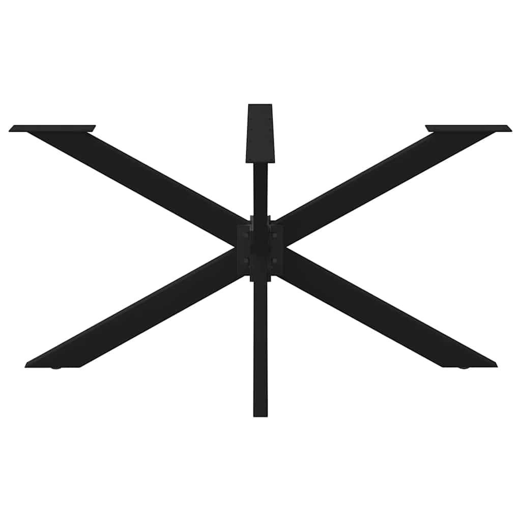 Dining Table Leg Spider Shape Black 150x78x(72-73) cm Steel