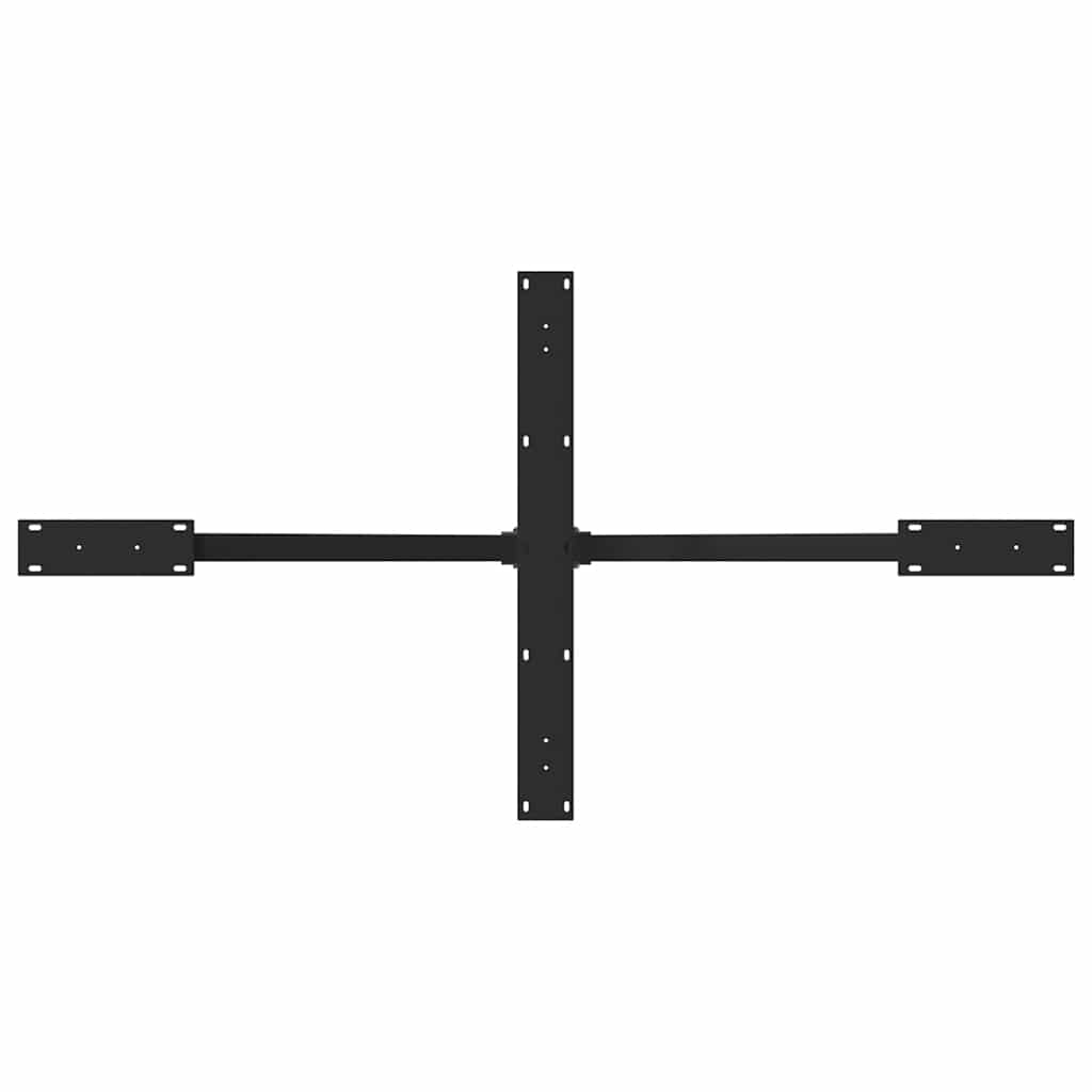 Dining Table Leg Spider Shape Black 150x78x(72-73) cm Steel