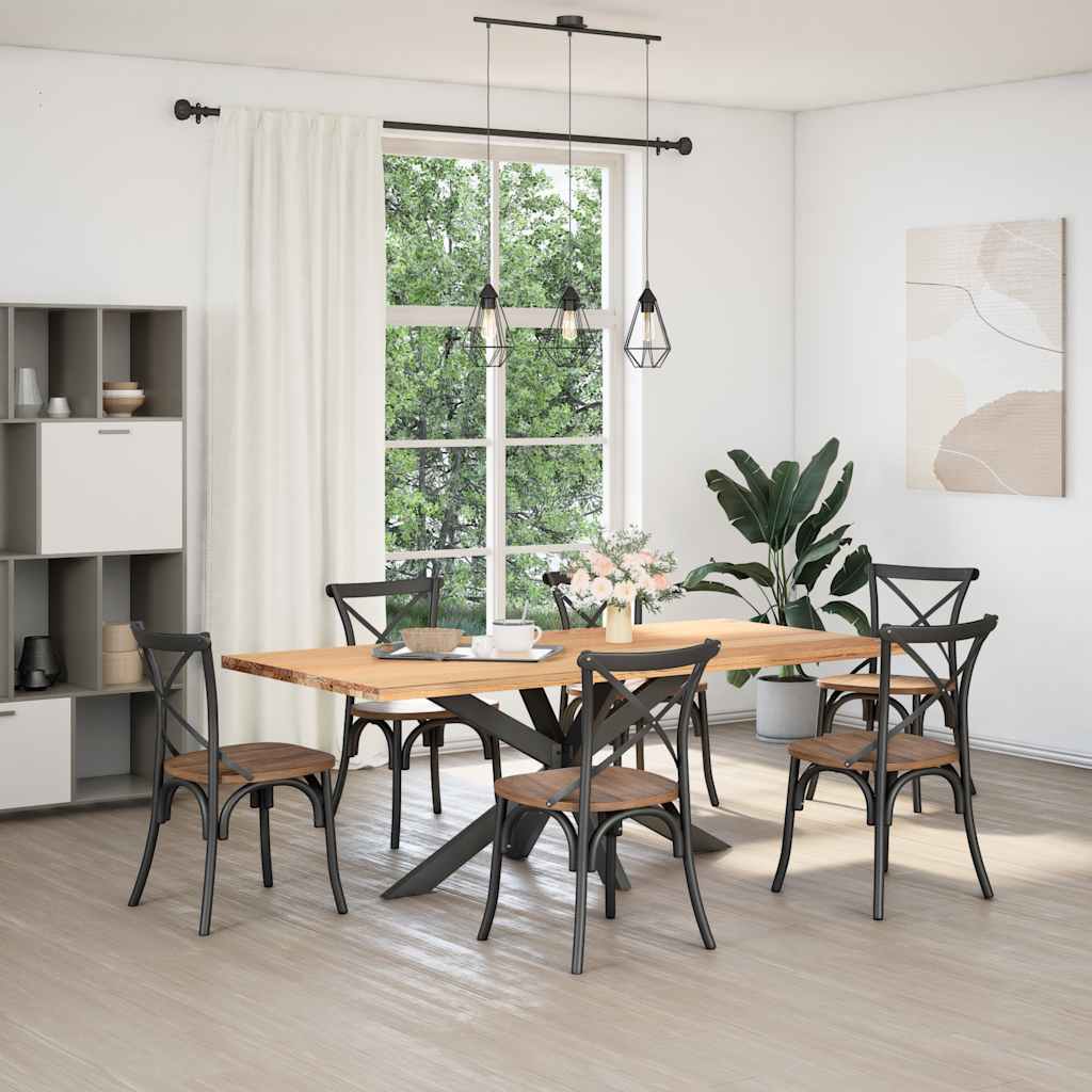 Dining Table Leg Spider Shape Anthracite 150x78x(72-73) cm Steel