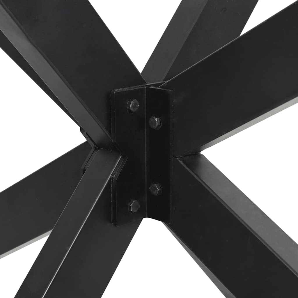 Dining Table Leg Spider Shape Anthracite 150x78x(72-73) cm Steel