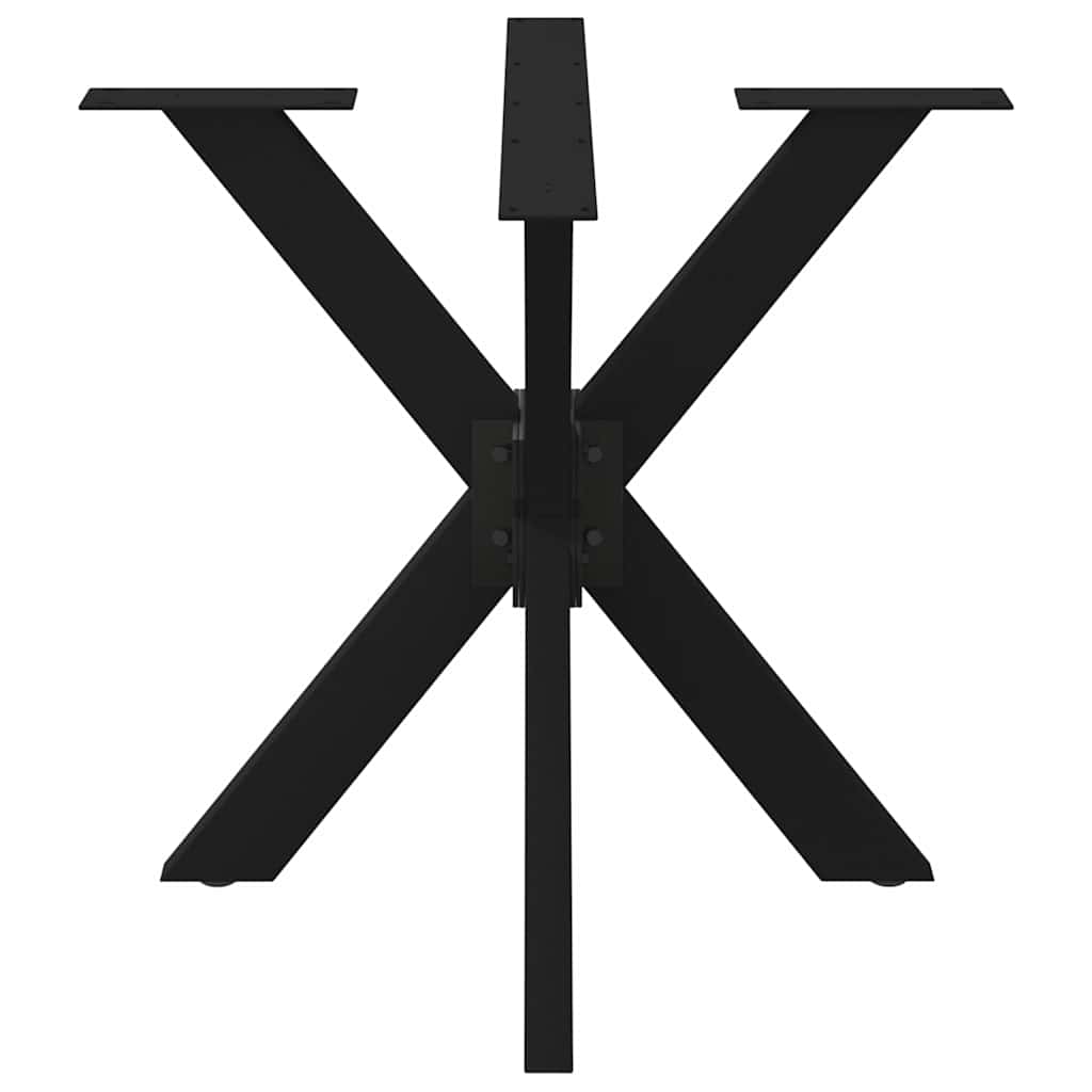 Dining Table Leg Spider Shape Black 85x85x(72-73) cm Steel