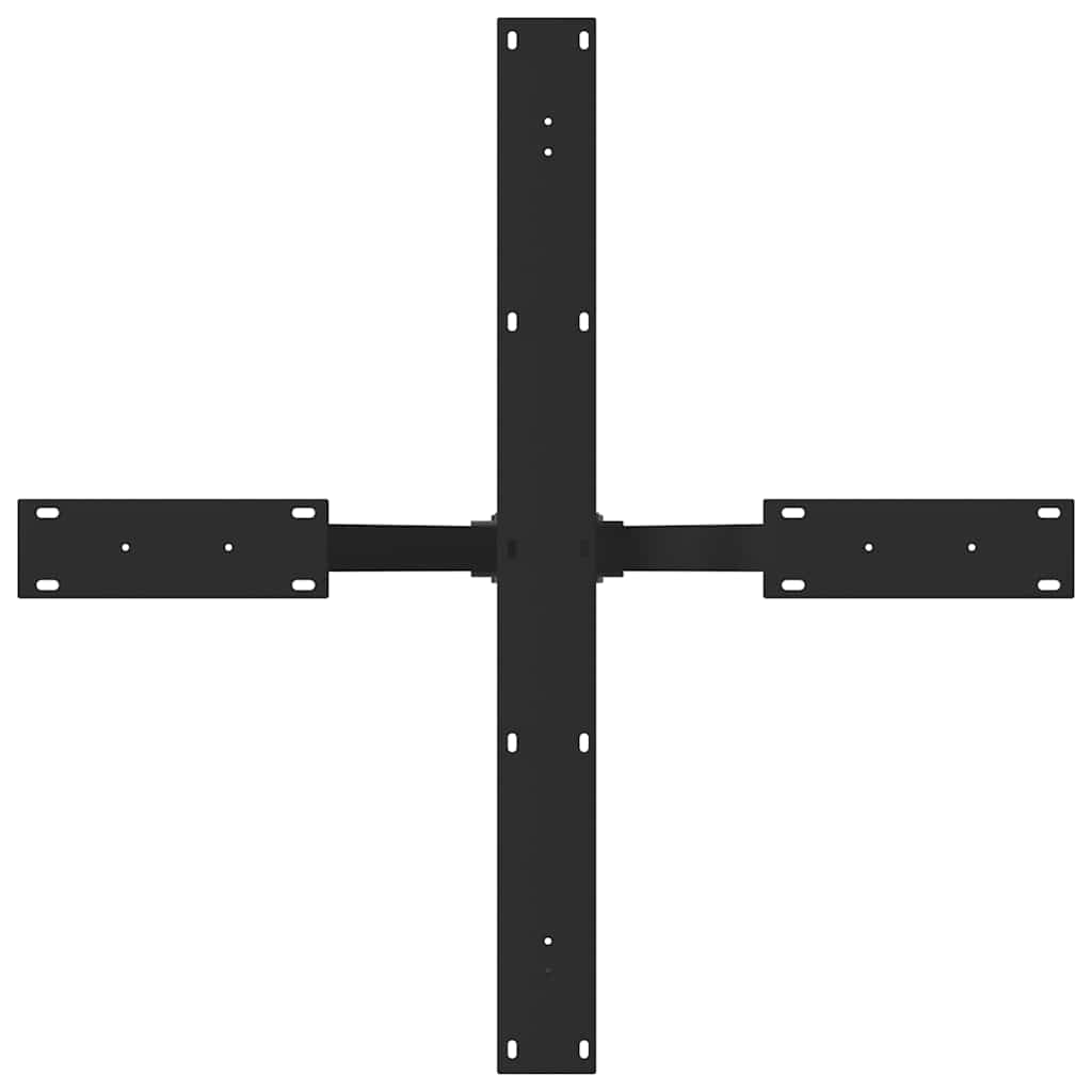 Dining Table Leg Spider Shape Black 85x85x(72-73) cm Steel