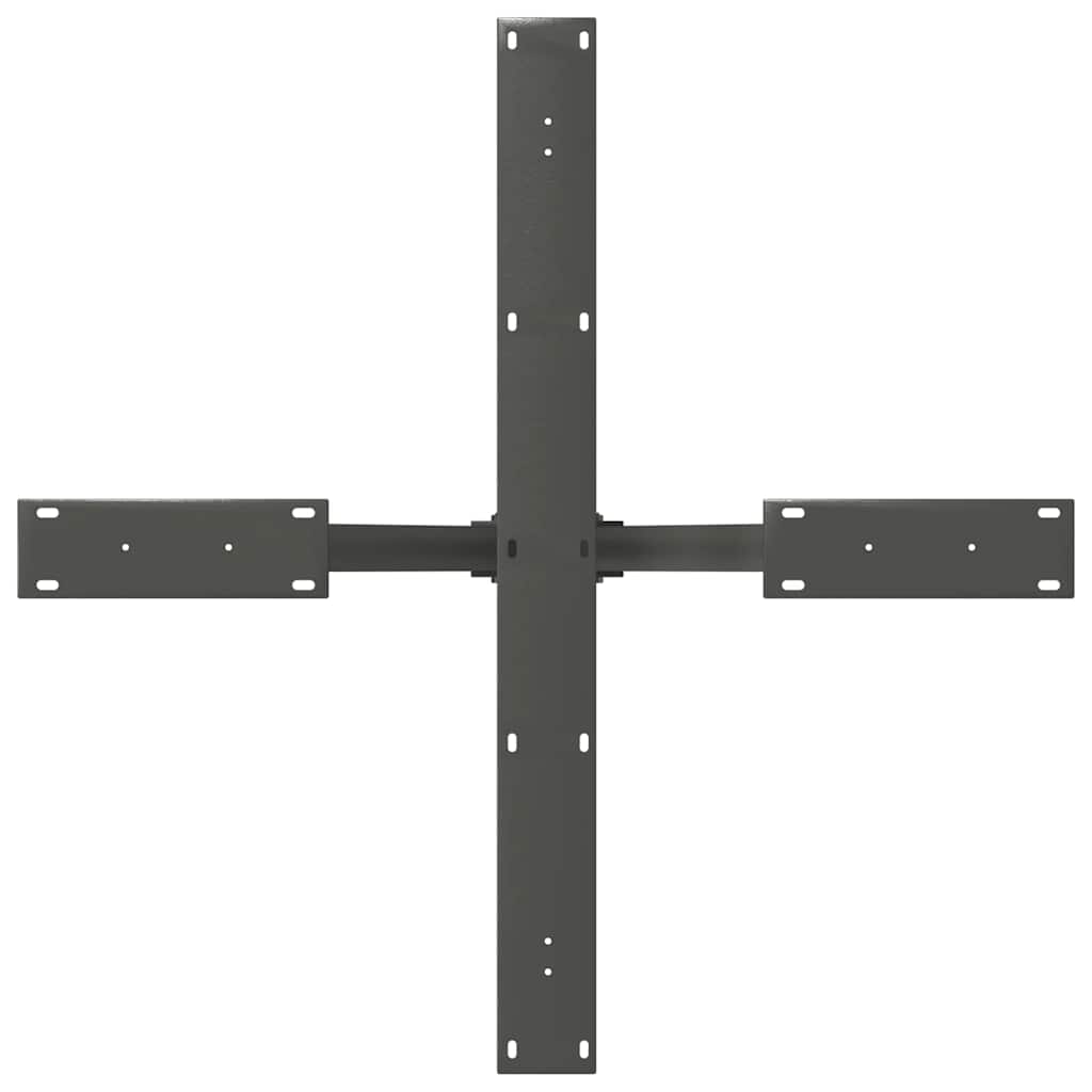 Dining Table Leg Spider Shape Anthracite 85x85x(72-73) cm Steel