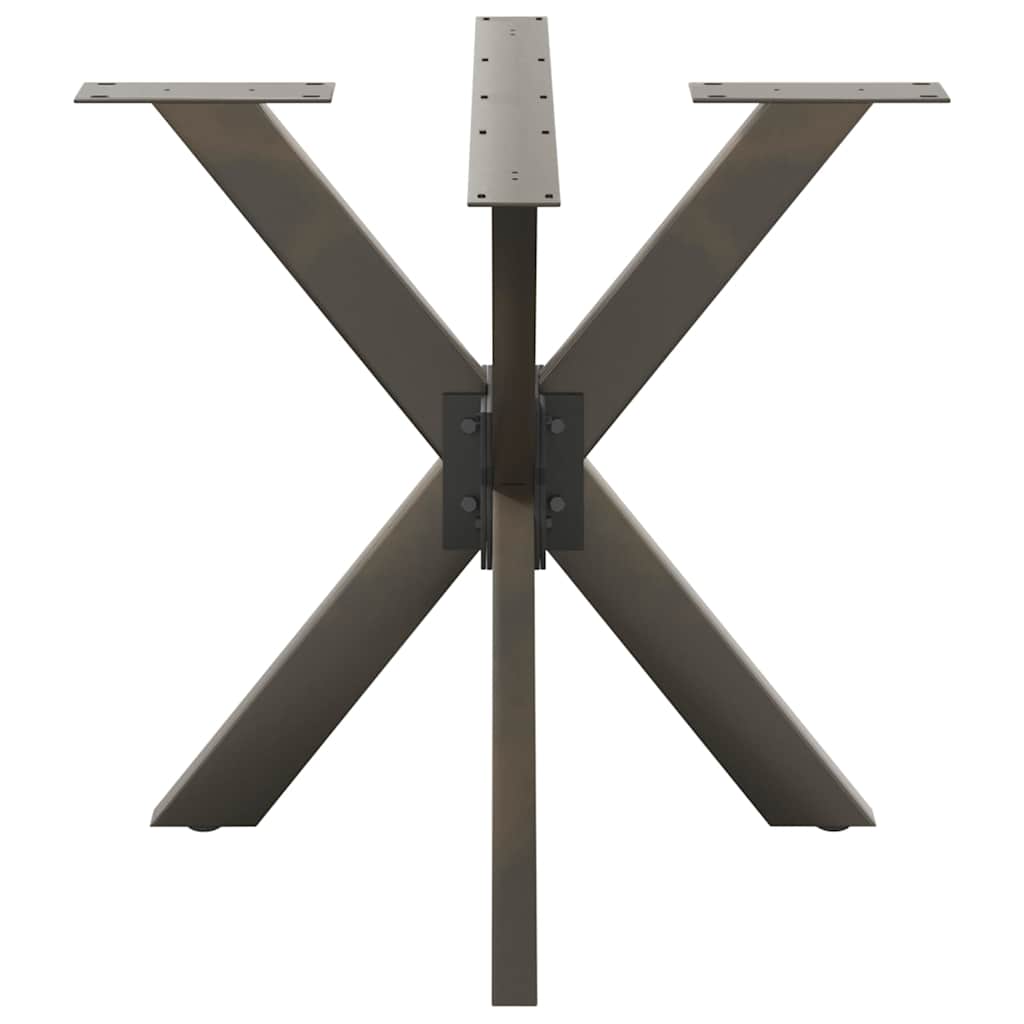 Dining Table Leg Spider Shape Black 85x85x(72-73) cm Steel