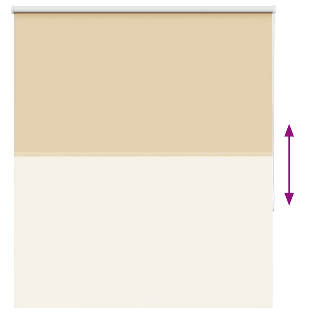 Roller Blind Blackout Beige 130x130 cm Fabric Width 126.6 cm Polyester