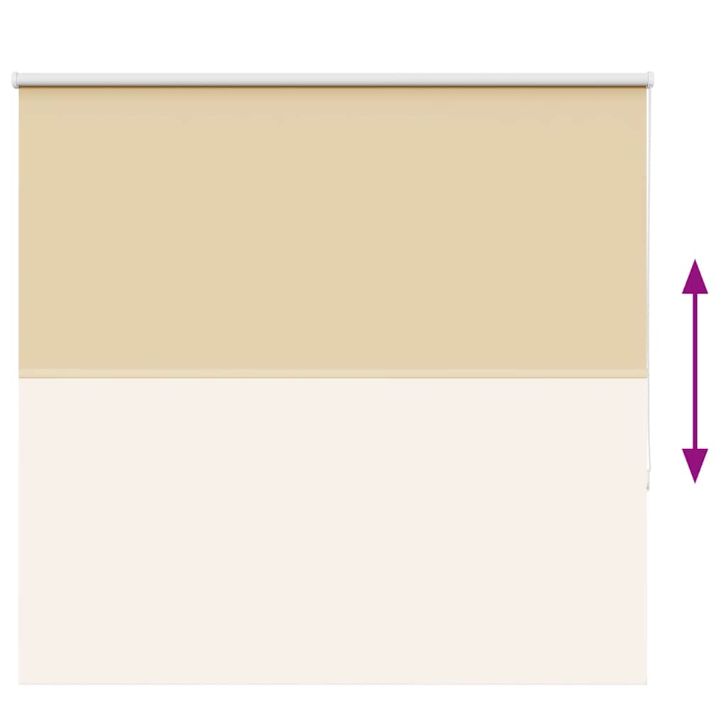 Roller Blind Blackout Beige 165x130 cm Fabric Width 161.6 cm Polyester