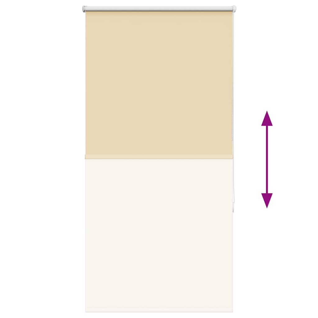 Roller Blind Blackout Beige 85x150 cm Fabric Width 80.7 cm Polyester