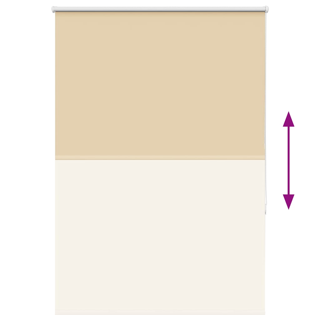 Roller Blind Blackout Beige 90x150 cm Fabric Width 85.7 cm Polyester