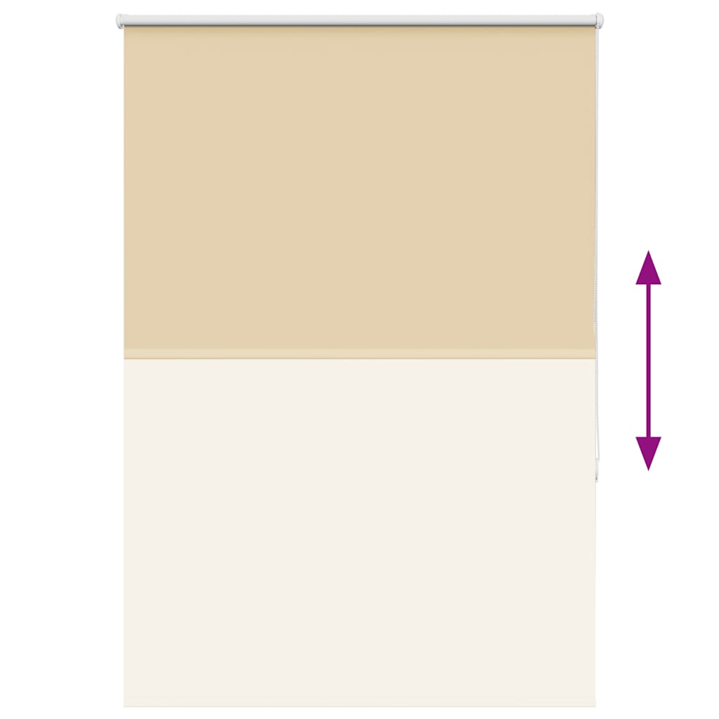 Roller Blind Blackout Beige 110x150 cm Fabric Width 105.7 cm Polyester