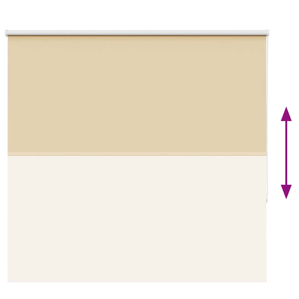 Roller Blind Blackout Beige 155x150 cm Fabric Width 151.6 cm Polyester