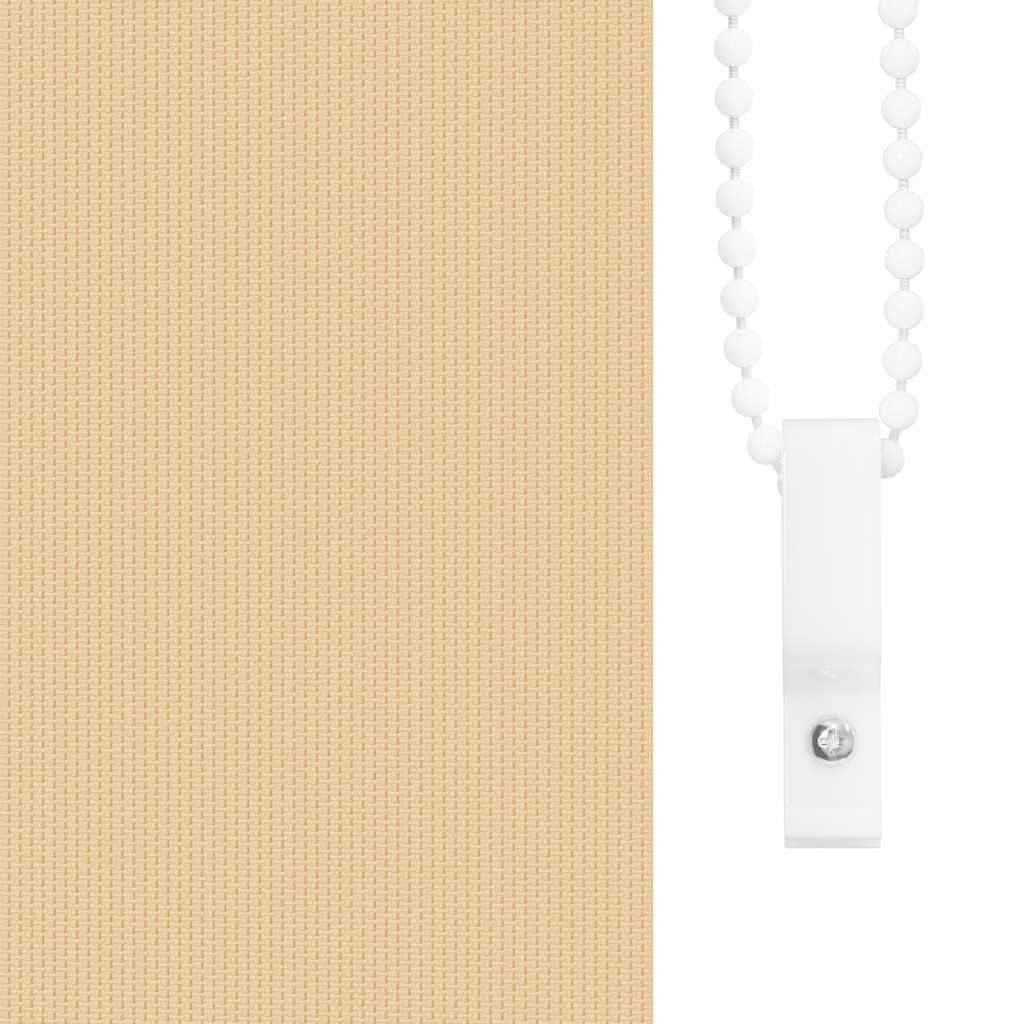 Roller Blind Blackout Beige 80x175 cm Fabric Width 75.7 cm Polyester