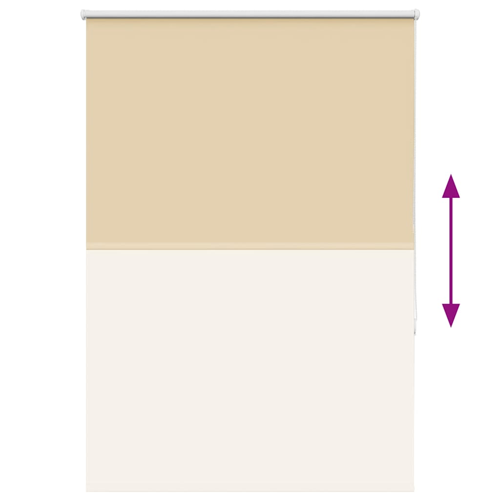 Roller Blind Blackout Beige 110x175 cm Fabric Width 105.7 cm Polyester