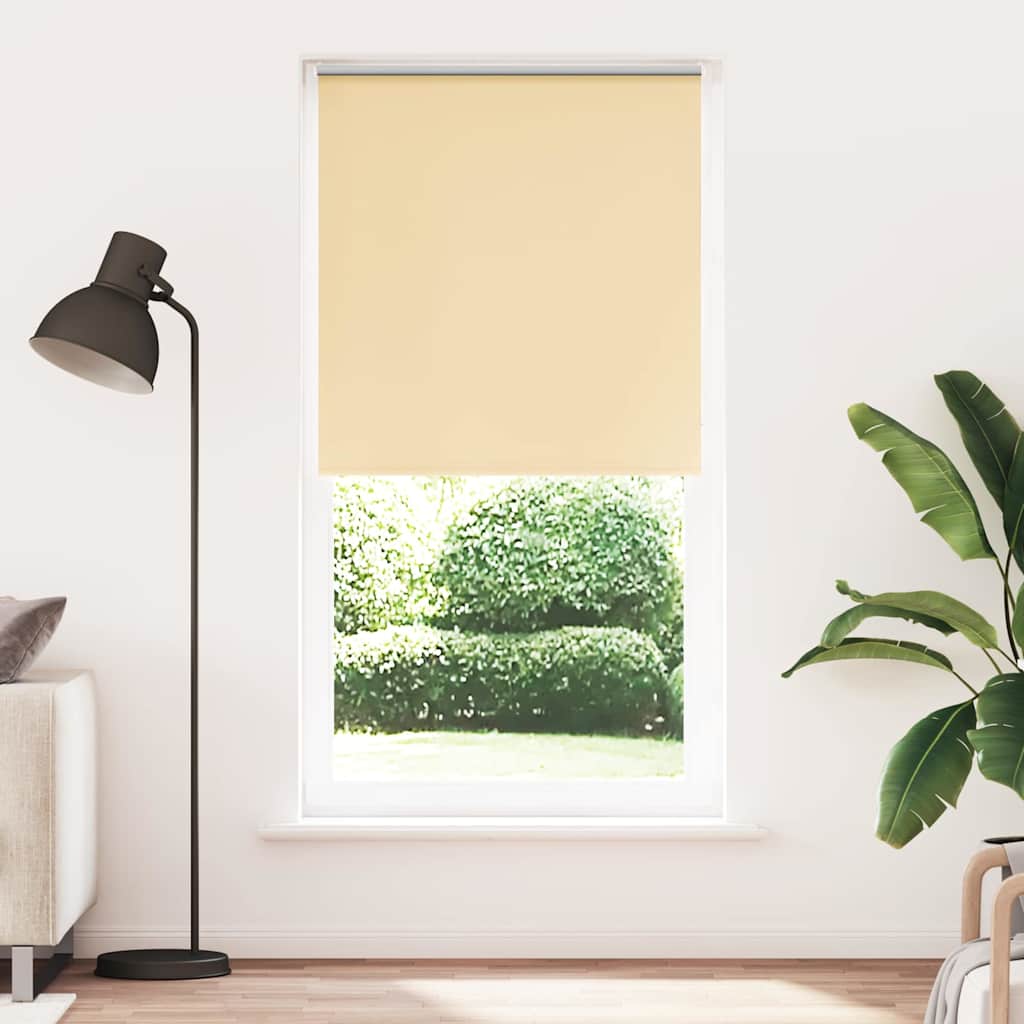 Roller Blind Blackout Beige 110x210 cm Fabric Width 105.7 cm Polyester