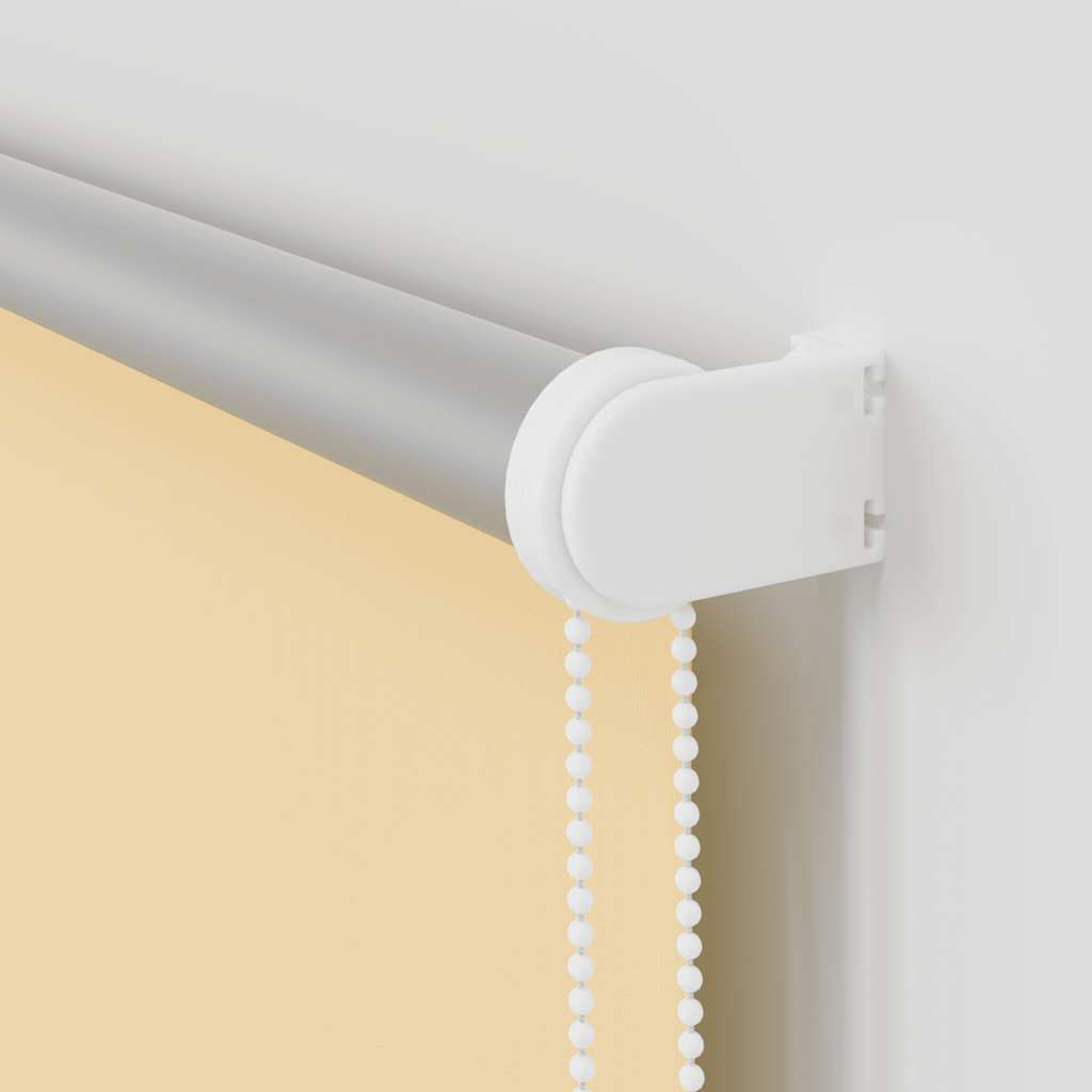 Roller Blind Blackout Beige 130x210 cm Fabric Width 126.6 cm Polyester