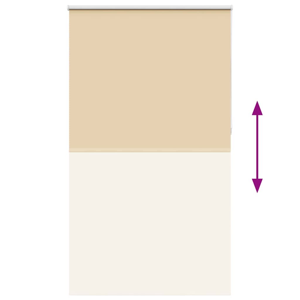 Roller Blind Blackout Beige 135x210 cm Fabric Width 131.6 cm Polyester