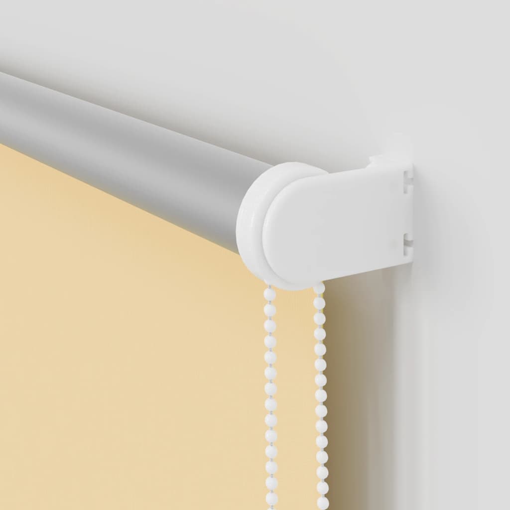 Roller Blind Blackout Beige 135x210 cm Fabric Width 131.6 cm Polyester
