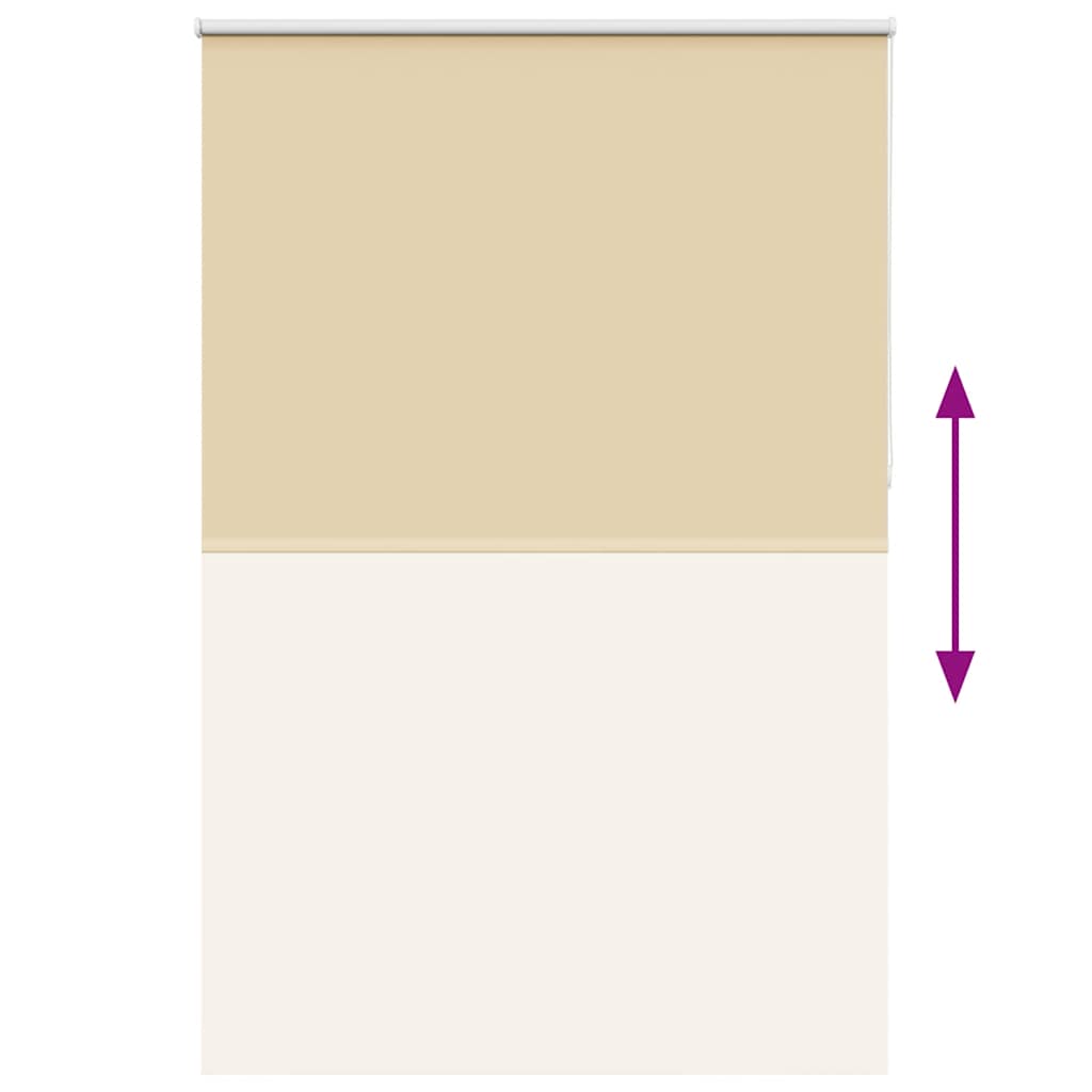 Roller Blind Blackout Beige 155x210 cm Fabric Width 151.6 cm Polyester