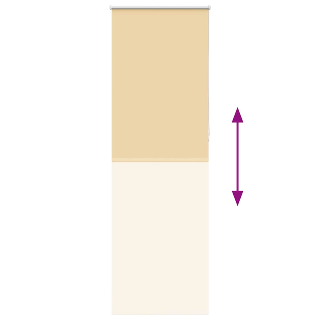 Roller Blind Blackout Beige 70x230 cm Fabric Width 65.7 cm Polyester