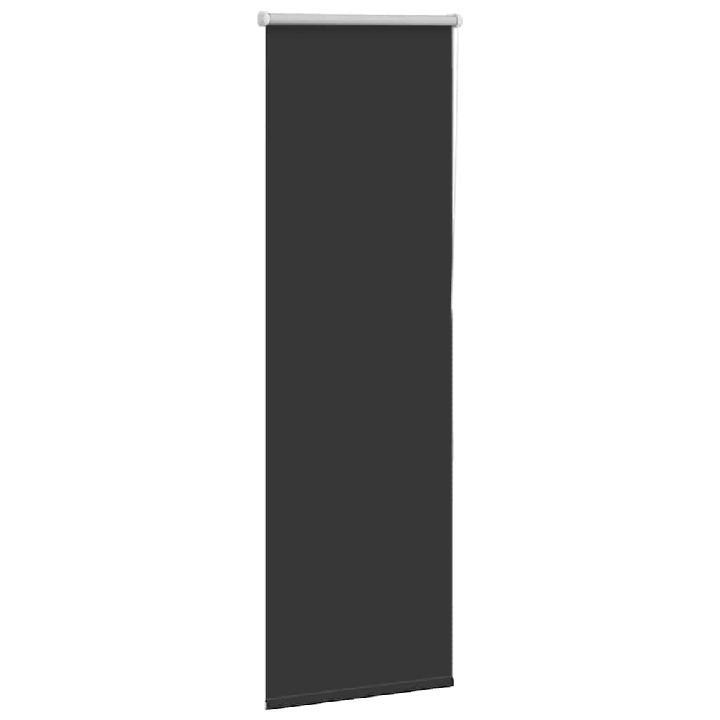Roller Blind Blackout Black 40x130 cm Fabric Width 35.7 cm Polyester