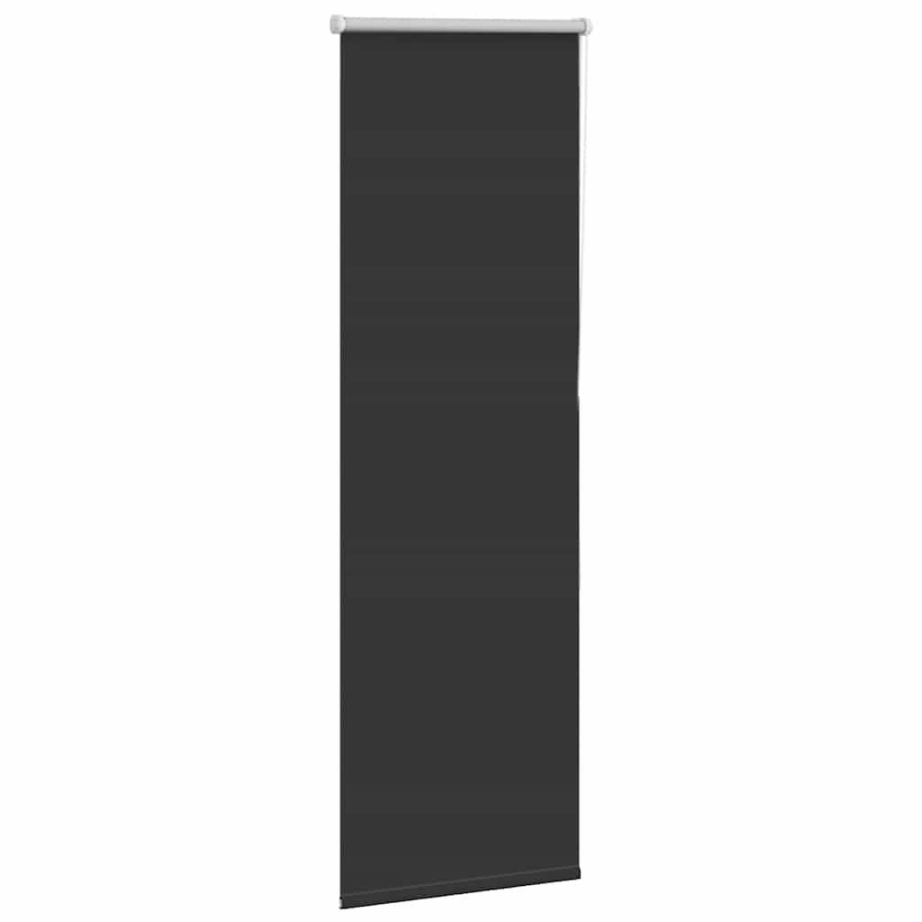 Roller Blind Blackout Black 40x175 cm Fabric Width 35.7 cm Polyester