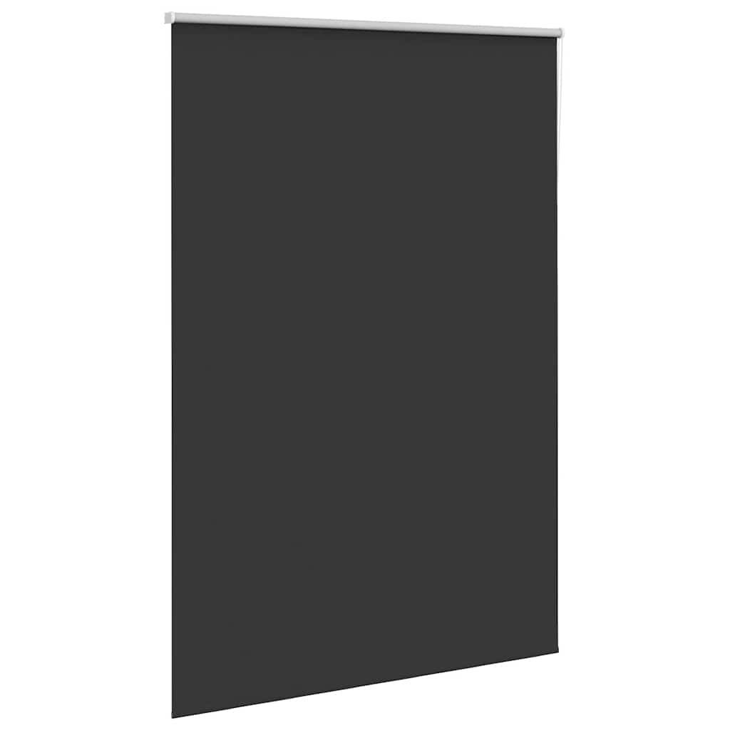 Roller Blind Blackout Black 150x210 cm Fabric Width 146.6 cm Polyester