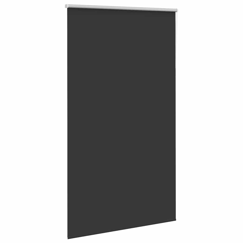 Roller Blind Blackout Black 125x230 cm Fabric Width 121.6 cm Polyester