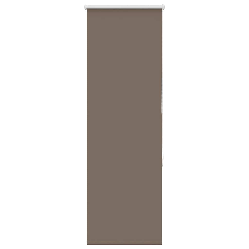 vidaXL Roller Blind Blackout Coffee 40x130 cm Fabric Width 35.7 cm Polyester