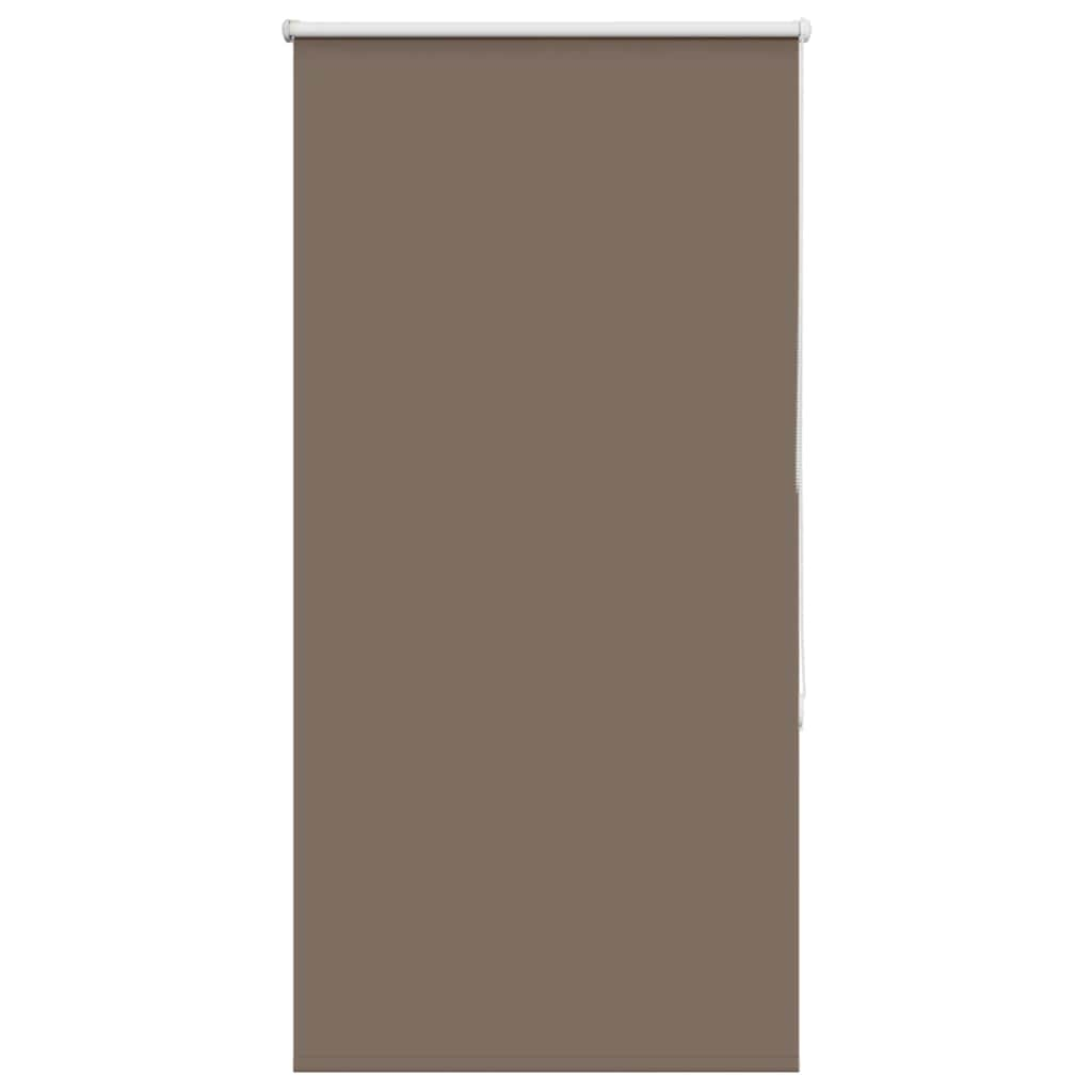 vidaXL Roller Blind Blackout Coffee 65x130 cm Fabric Width 60.7 cm Polyester