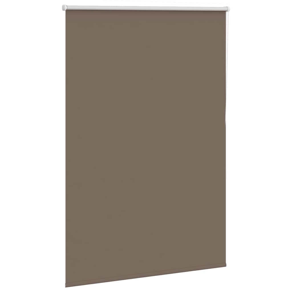 vidaXL Roller Blind Blackout Coffee 90x130 cm Fabric Width 85.7 cm Polyester