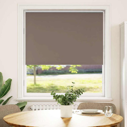 vidaXL Roller Blind Blackout Coffee 95x130 cm Fabric Width 90.7 cm Polyester