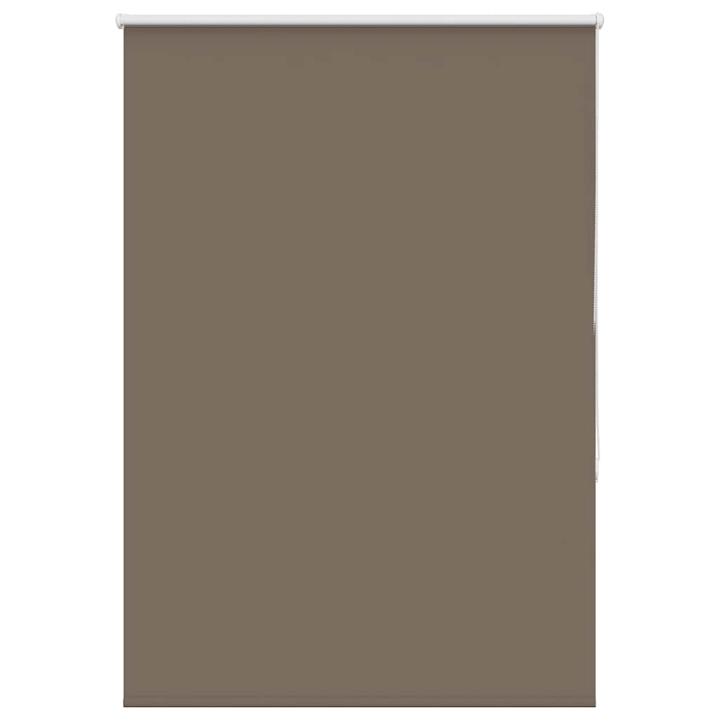 vidaXL Roller Blind Blackout Coffee 110x130 cm Fabric Width 105.7 cm Polyester