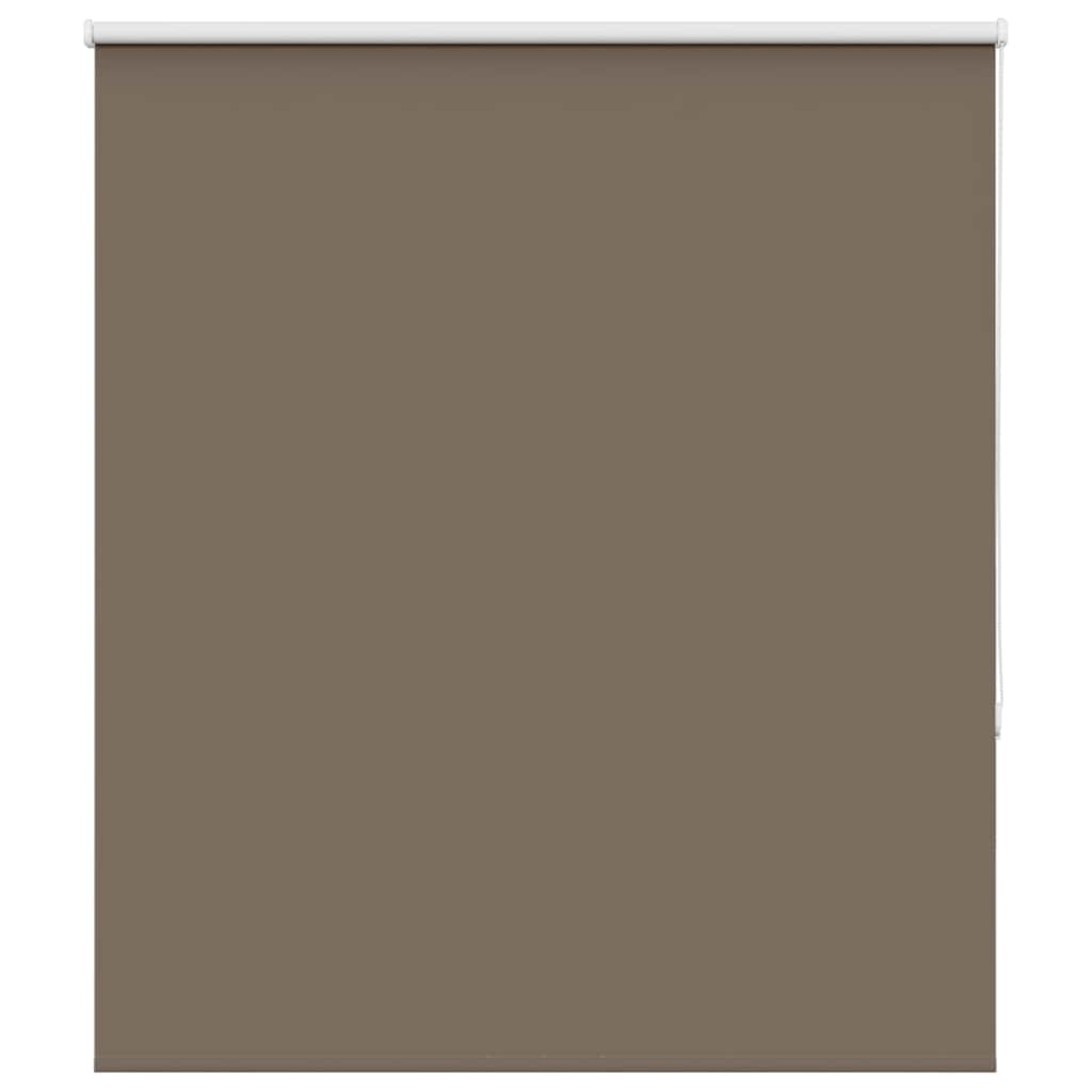 vidaXL Roller Blind Blackout Coffee 120x130 cm Fabric Width 116.6 cm Polyester