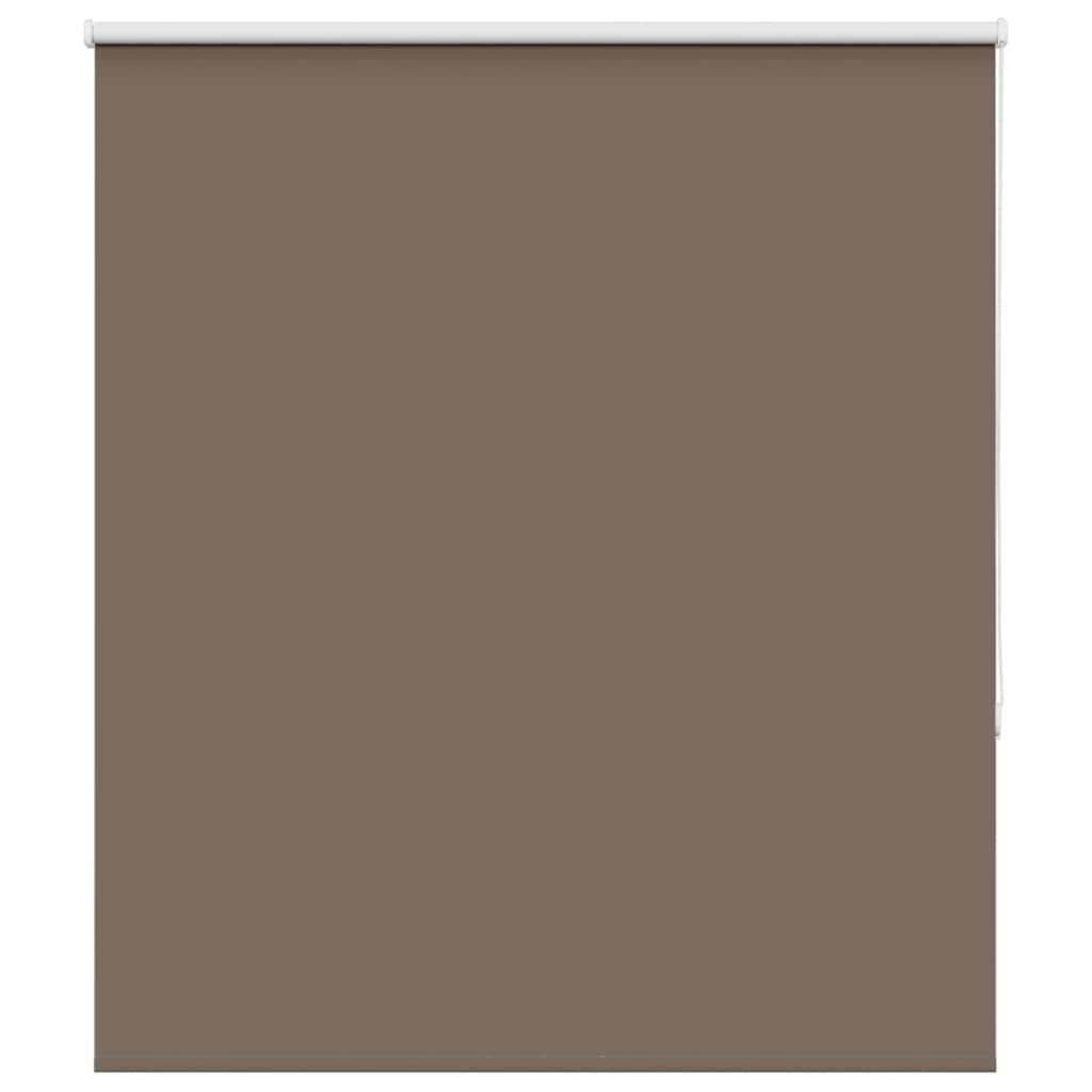 vidaXL Roller Blind Blackout Coffee 140x130 cm Fabric Width 136.6 cm Polyester