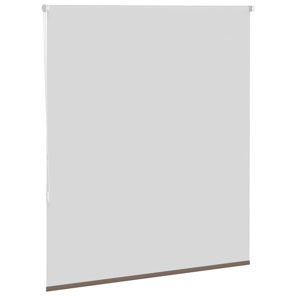 vidaXL Roller Blind Blackout Coffee 140x130 cm Fabric Width 136.6 cm Polyester