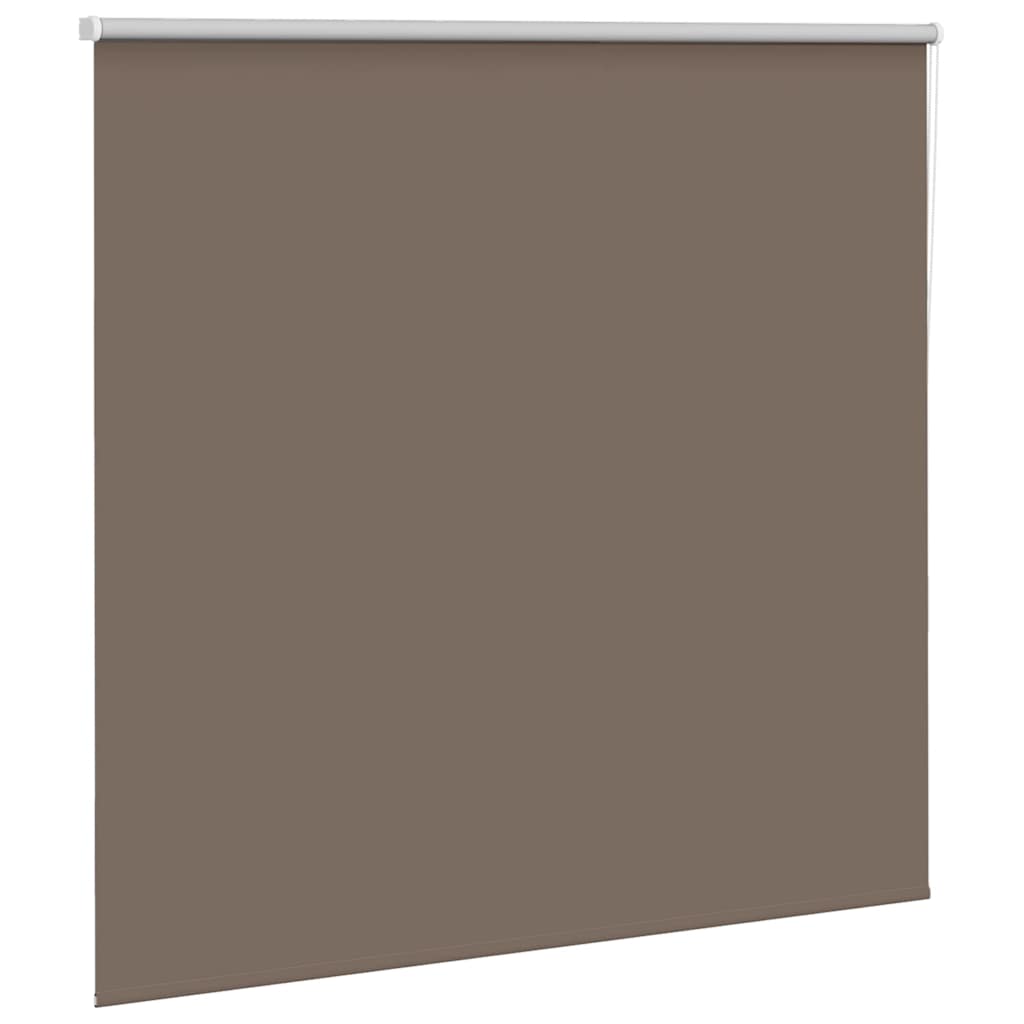 vidaXL Roller Blind Blackout Coffee 145x130 cm Fabric Width 141.6 cm Polyester