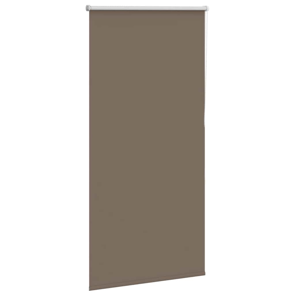 vidaXL Roller Blind Blackout Coffee 80x150 cm Fabric Width 75.7 cm Polyester