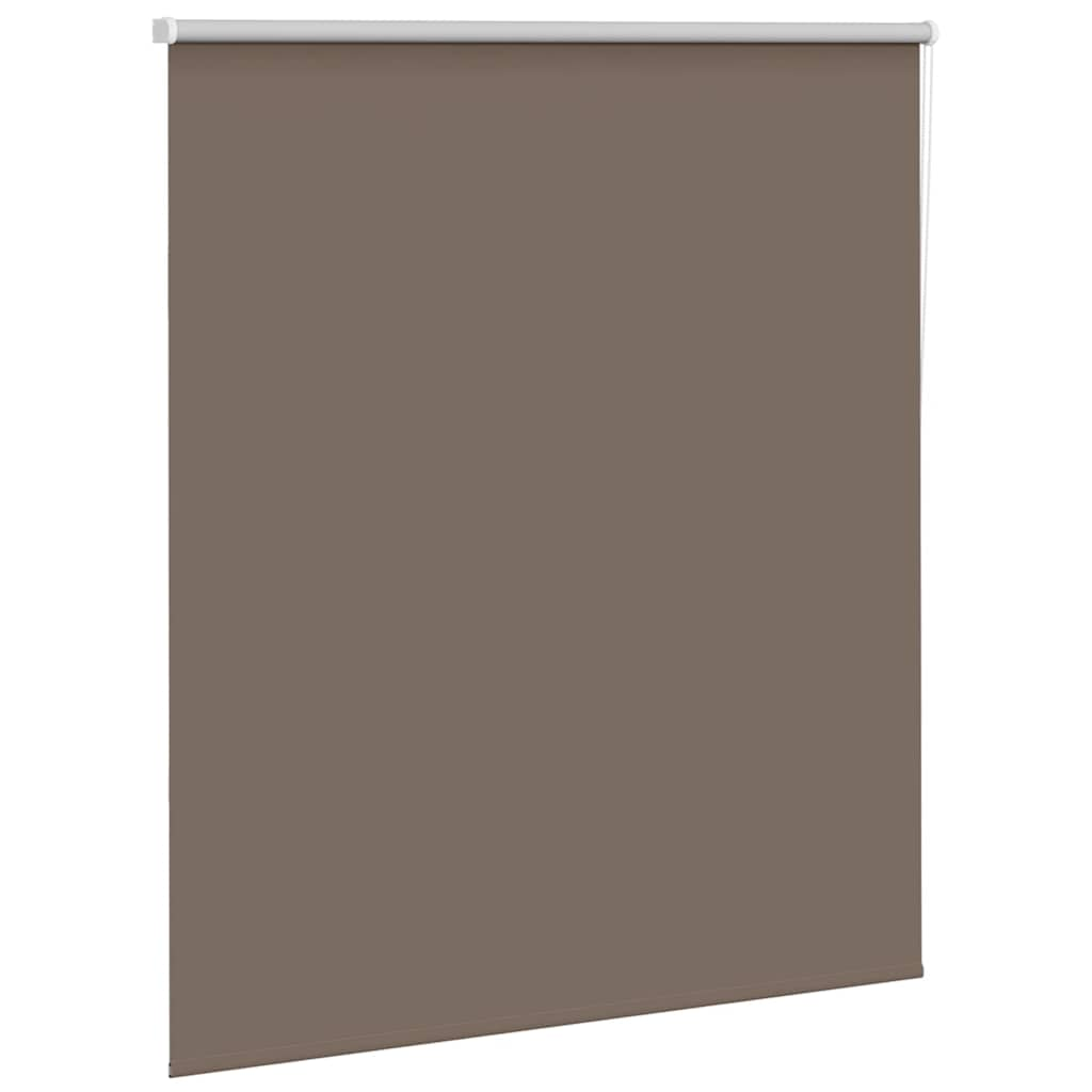 vidaXL Roller Blind Blackout Coffee 135x150 cm Fabric Width 131.6 cm Polyester