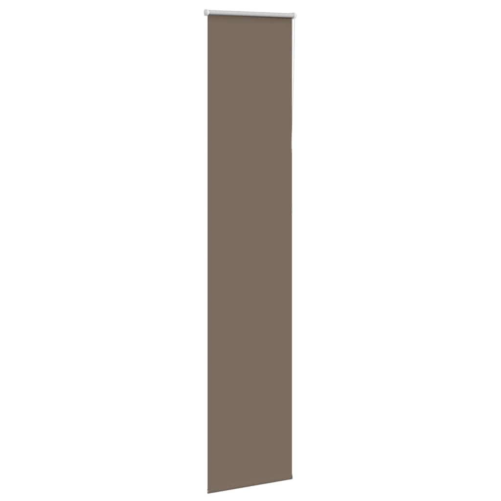 vidaXL Roller Blind Blackout Coffee 40x210 cm Fabric Width 35.7 cm Polyester