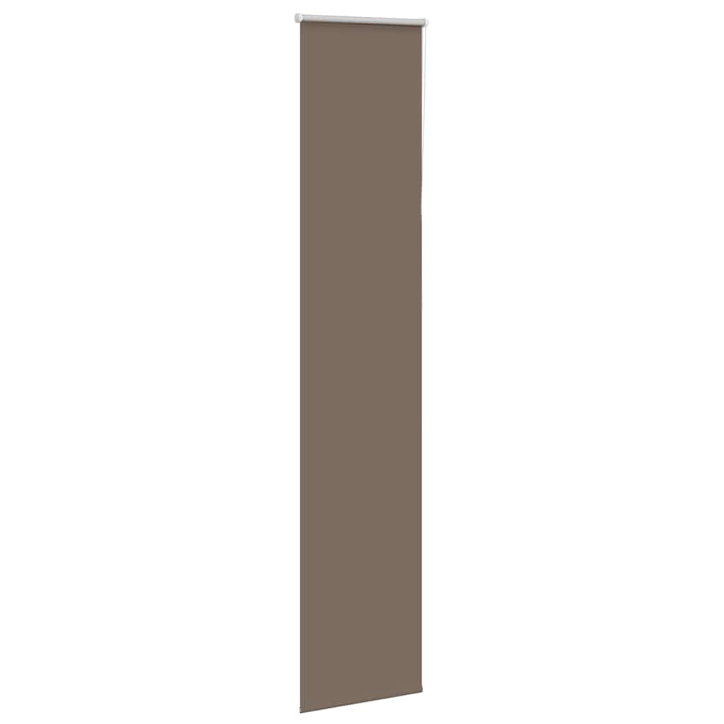 vidaXL Roller Blind Blackout Coffee 45x210 cm Fabric Width 40.7 cm Polyester