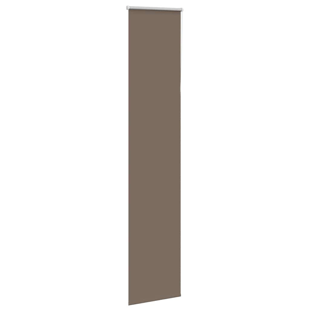 vidaXL Roller Blind Blackout Coffee 50x210 cm Fabric Width 45.7 cm Polyester