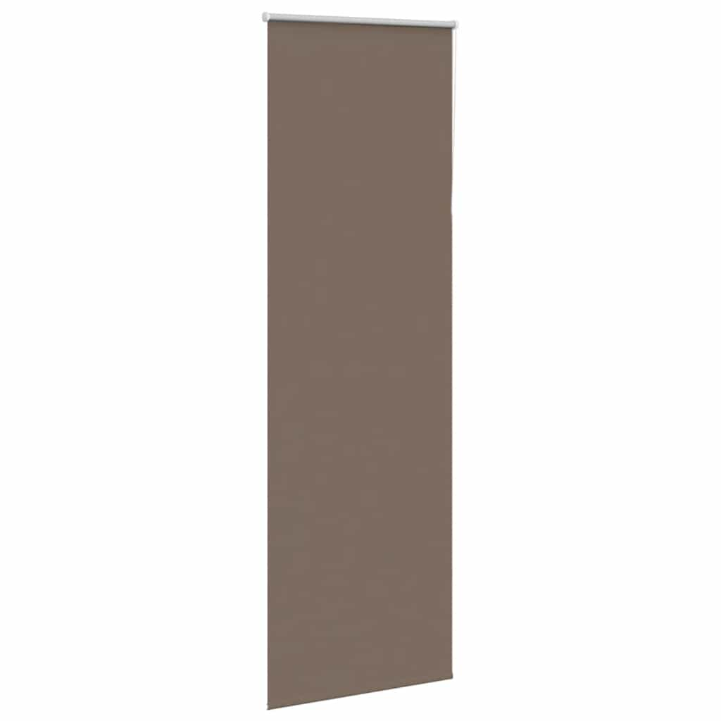 vidaXL Roller Blind Blackout Coffee 65x210 cm Fabric Width 60.7 cm Polyester