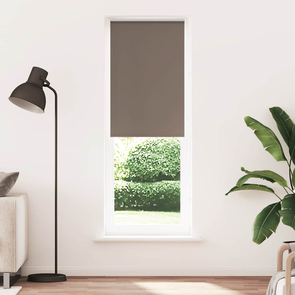 vidaXL Roller Blind Blackout Coffee 70x210 cm Fabric Width 65.7 cm Polyester