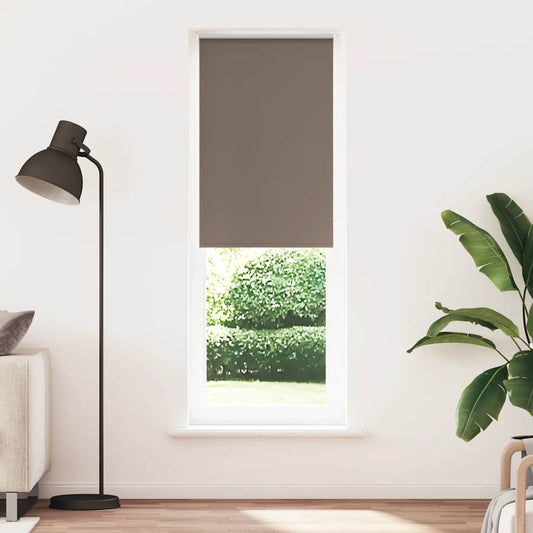 vidaXL Roller Blind Blackout Coffee 75x210 cm Fabric Width 70.7 cm Polyester