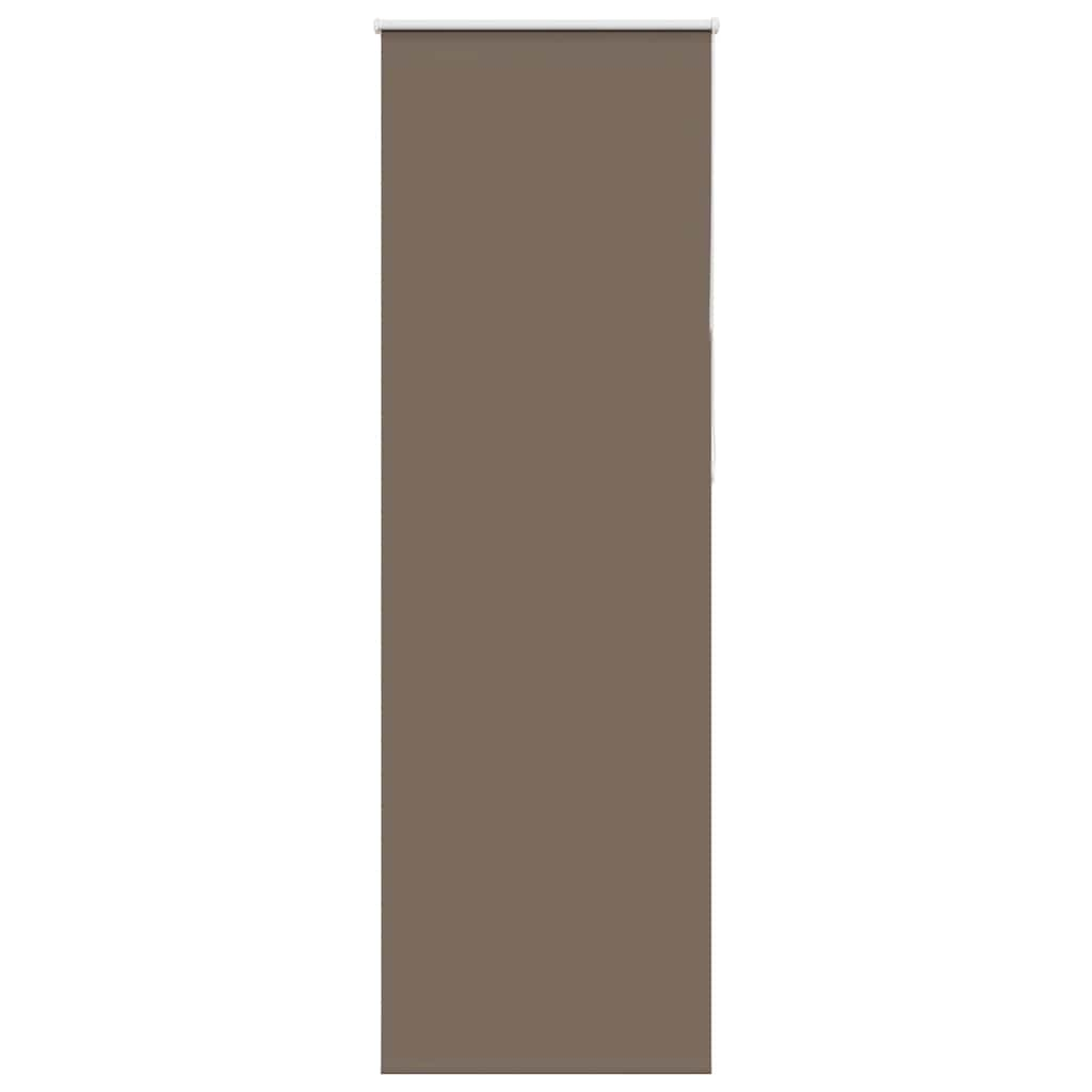 vidaXL Roller Blind Blackout Coffee 80x210 cm Fabric Width 75.7 cm Polyester