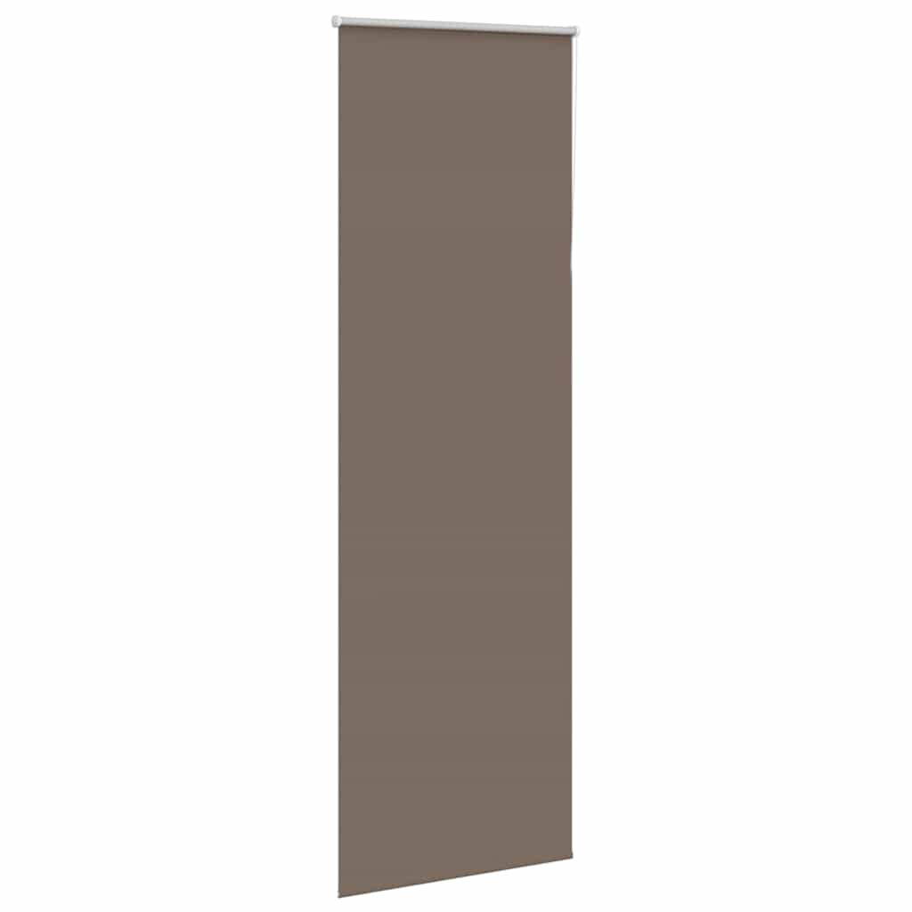 vidaXL Roller Blind Blackout Coffee 80x210 cm Fabric Width 75.7 cm Polyester