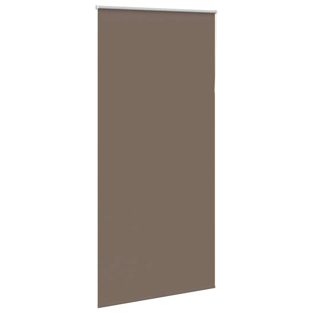 vidaXL Roller Blind Blackout Coffee 90x210 cm Fabric Width 85.7 cm Polyester